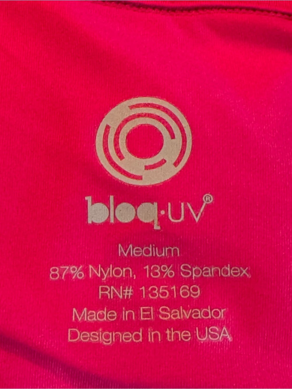 BloqUV Long-Sleeve Pink Swim Coverup Tunic with Half-Zip - Picture 8 of 8